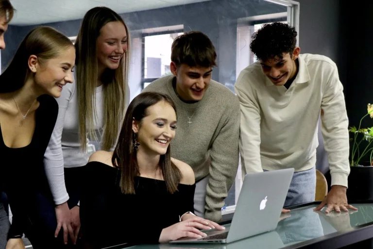 Students taking part in an Edify teaching session.